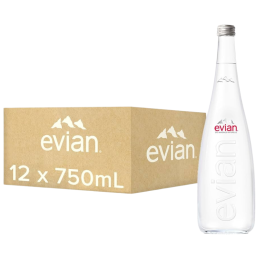 Evian - Bouteille en Verre - 12 x 75cl