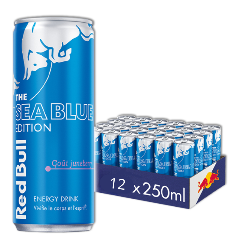 REDBULL - Sea Blue edition - 12 X 250ML