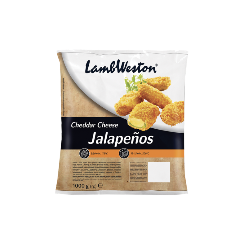 Lambweston cheddar jalapenos 1kg
