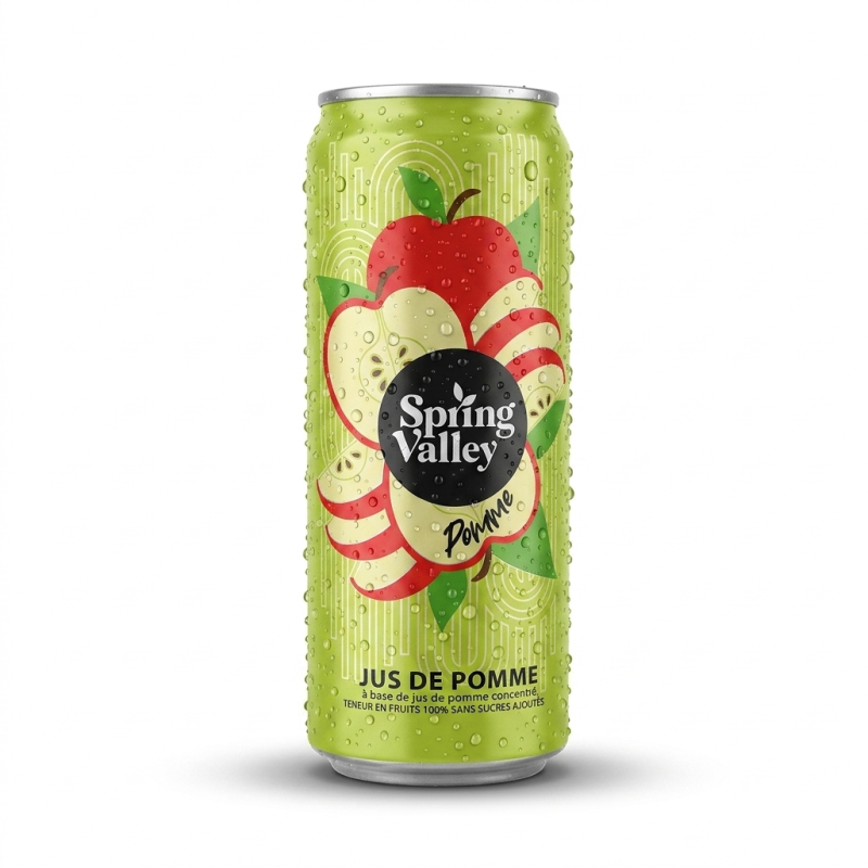 SPRING VALLEY POMME 24 X 330ML SLIM
