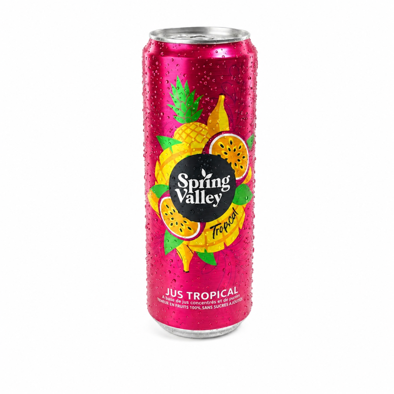 SPRING VALLEY TROPICAL 24 X 330ML SLIM
